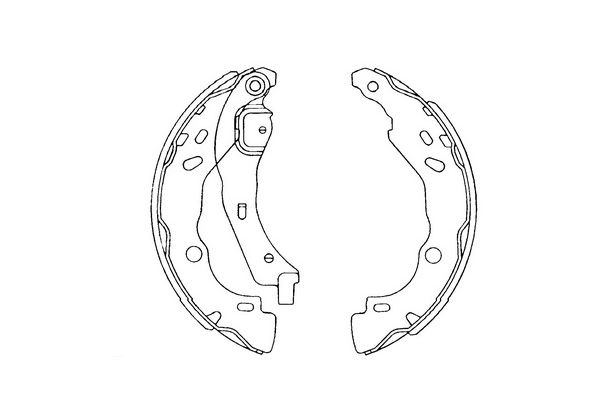 Zestaw szczęk hamulcowych KAVO PARTS KBS-7407