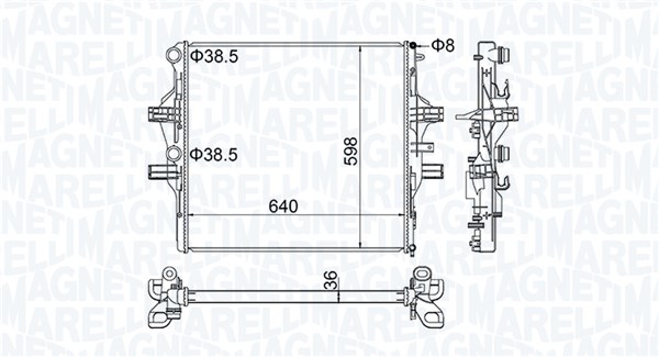 Chłodnica MAGNETI MARELLI 350213204700