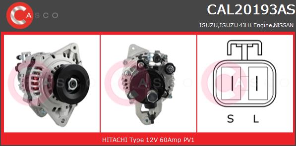 Alternator CASCO CAL20193AS