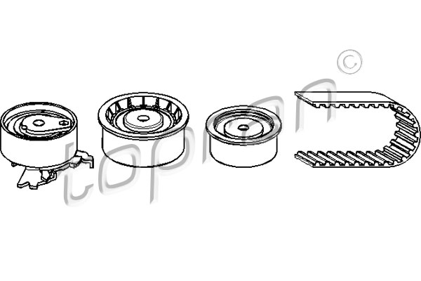 Zestaw paska rozrządu TOPRAN 206 143