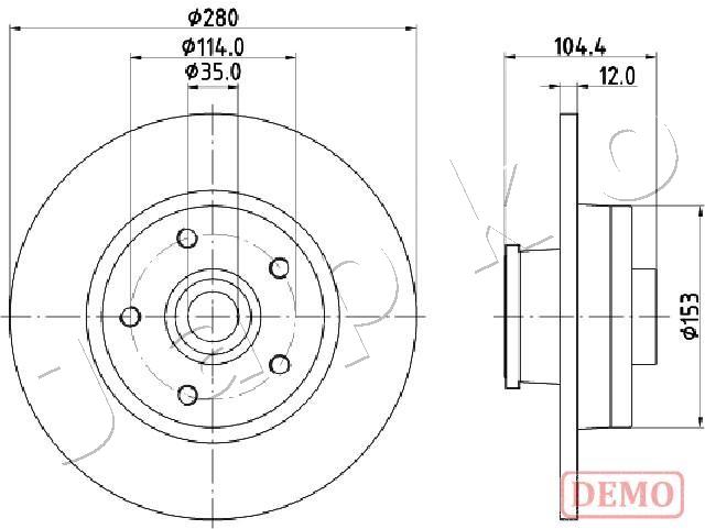 Tarcza hamulcowa JAPKO 61132C