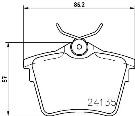 Klocki hamulcowe HELLA 8DB 355 011-501
