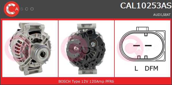 Alternator CASCO CAL10253AS