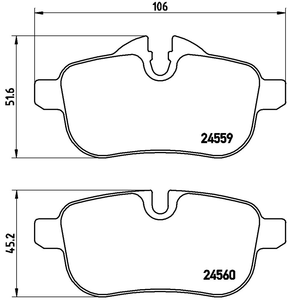 Klocki hamulcowe BREMBO P 06 062