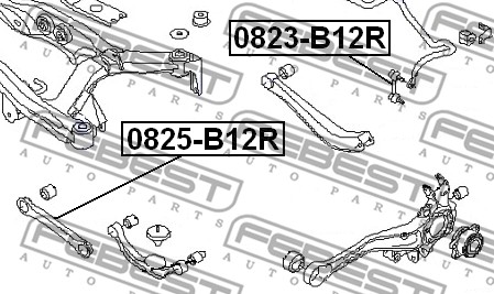 Łącznik stabilizatora FEBEST 0823-B12R