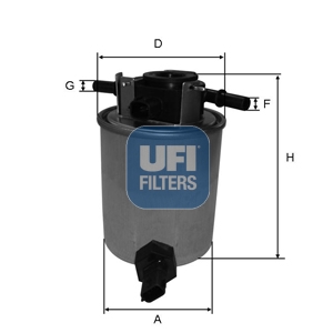 Filtr paliwa UFI 24.020.01