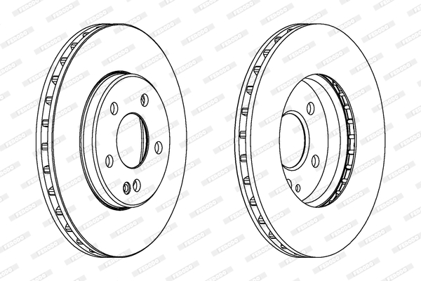 Tarcza hamulcowa FERODO DDF1316C