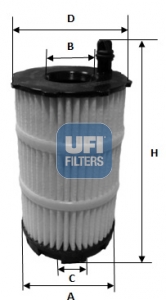 Filtr oleju UFI 25.143.00