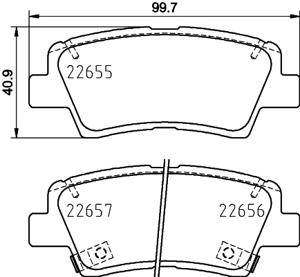 Klocki hamulcowe HELLA 8DB 355 031-681