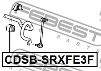 Guma stabilizatora FEBEST CDSB-SRXFE3F