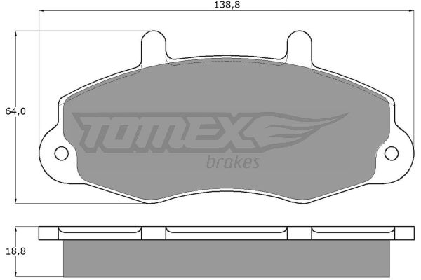 Klocki hamulcowe TOMEX BRAKES TX 10-66