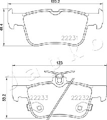 Klocki hamulcowe JAPKO 510300