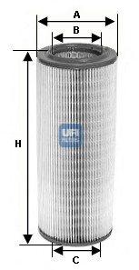 Filtr powietrza UFI 27.403.00