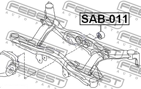 Łożyskowanie  korpusu osi FEBEST SAB-011