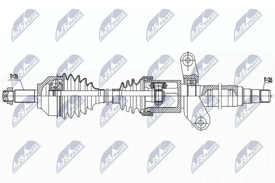 Wał napędowy NTY NPW-BM-190