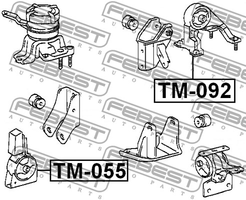 Poduszka silnika FEBEST TM-055