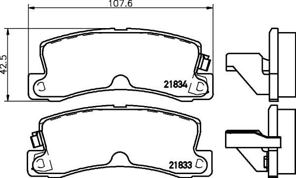 Klocki hamulcowe HELLA 8DB 355 006-431