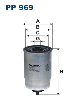 Filtr paliwa FILTRON PP969