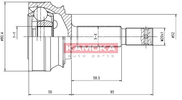 Przegub KAMOKA 6078