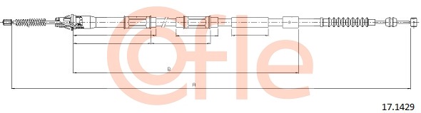 Linka hamulca ręcznego COFLE 92.17.1429