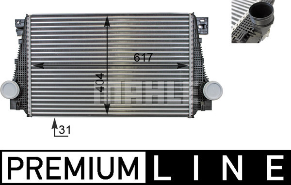 Chłodnica powietrza intercooler MAHLE CI 29 000P
