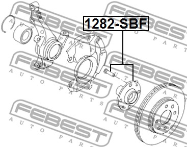 Piasta koła FEBEST 1282-SBF