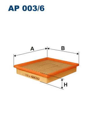 Filtr powietrza FILTRON AP003/6
