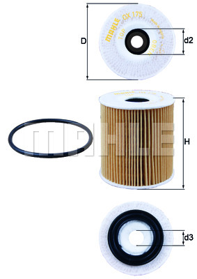 Filtr oleju KNECHT OX 175D