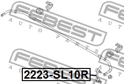 Łącznik stabilizatora FEBEST 2223-SL10R