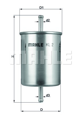 Filtr paliwa KNECHT KL 2