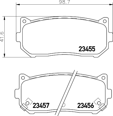 Klocki hamulcowe HELLA 8DB 355 009-341