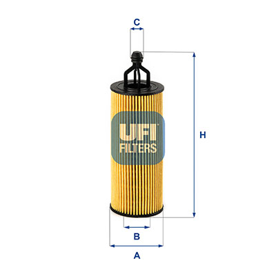 Filtr oleju UFI 25.251.00