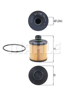 Filtr oleju KNECHT OX 779D