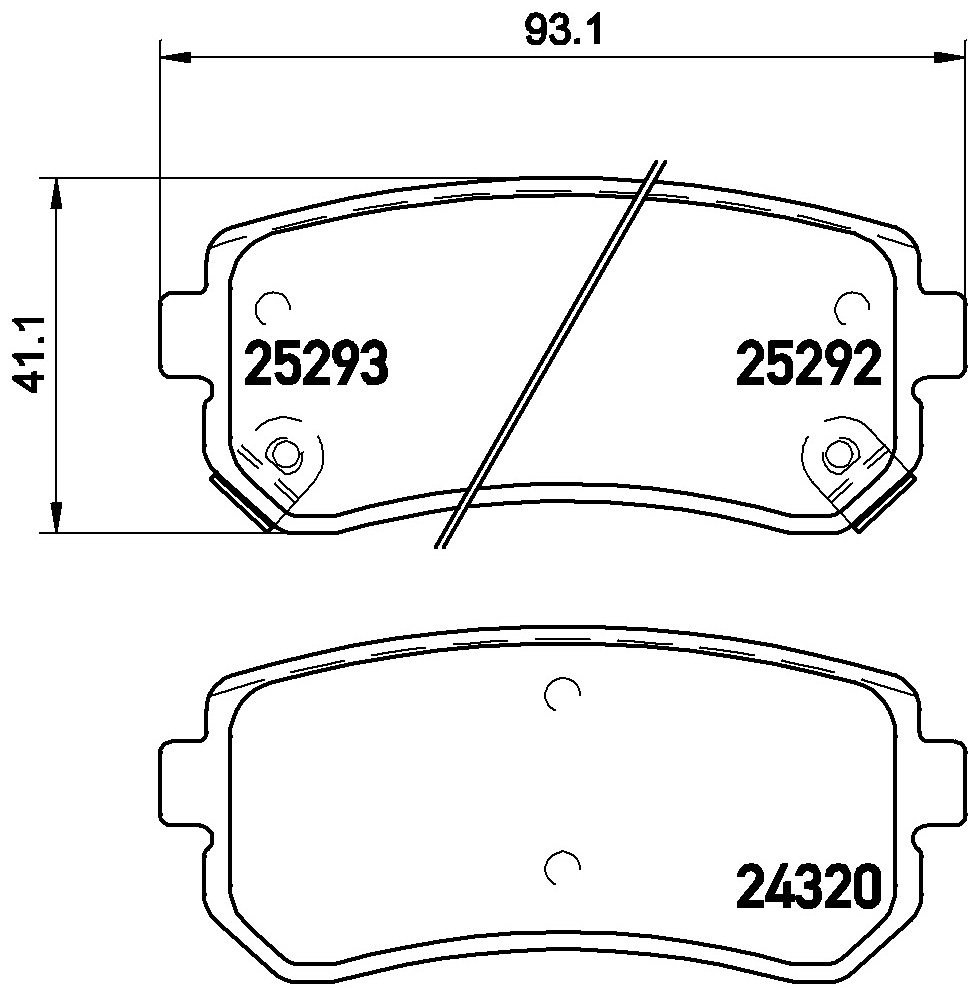 Klocki hamulcowe BREMBO P 30 051X