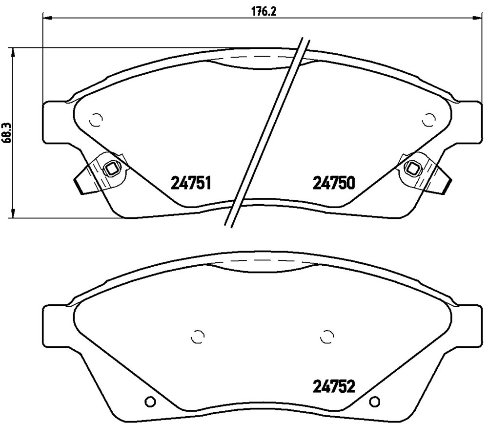 Klocki hamulcowe BREMBO P 09 010