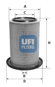 Filtr powietrza UFI 27.609.00