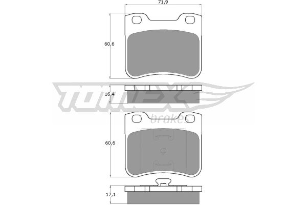 Klocki hamulcowe TOMEX BRAKES TX 11-96