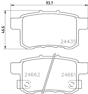 Klocki hamulcowe HELLA 8DB 355 013-631