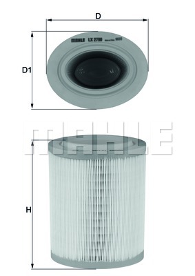 Filtr powietrza KNECHT LX 2790