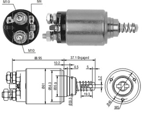 Elektromagnes rozrusznika MAGNETI MARELLI 940113050189