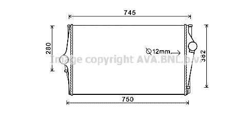 Chłodnica powietrza intercooler AVA QUALITY COOLING VOA4151