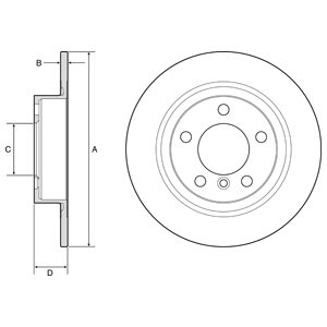 Tarcza hamulcowa DELPHI BG4916C