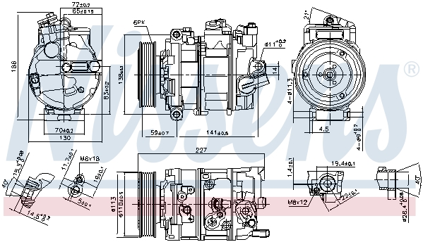 Kompresor klimatyzacji NISSENS 890337
