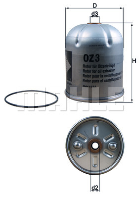 Filtr oleju KNECHT OZ 3D