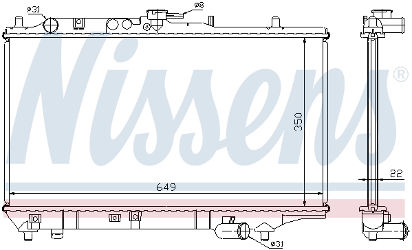 Chłodnica NISSENS 62408A