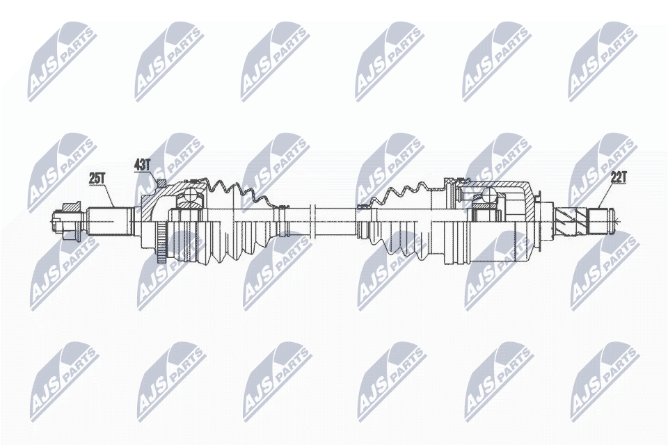 Wał napędowy NTY NPW-SU-050