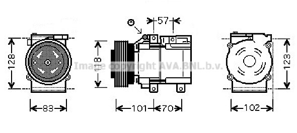 Kompresor klimatyzacji AVA QUALITY COOLING HYAK209