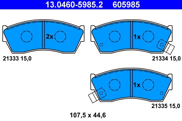 Klocki hamulcowe ATE 13.0460-5985.2