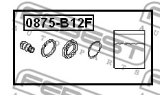 Zestaw naprawczy zacisku FEBEST 0875-B12F