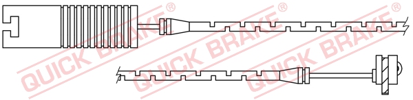 Czujnik zużycia klocków QUICK BRAKE WS 0205 A